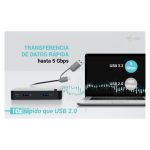 Adaptador i-tec Universal KVM HUB con dos puertos USB-C y dos puertos USB-A 3.0, SKU CAKVMHUB2A2C