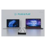 Adaptador i-tec Universal KVM HUB con dos puertos USB-C y dos puertos USB-A 3.0, SKU CAKVMHUB2A2C