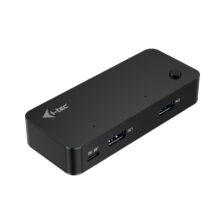 Adaptador i-tec Universal KVM HUB con dos puertos USB-C y dos puertos USB-A 3.0, SKU CAKVMHUB2A2C