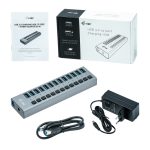 i-tec USB 3.0 Charging HUB con 13 puertos y adaptador de corriente de 60 W, SKU U3CHARGEHUB13