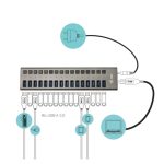i-tec HUB USB 3.0 de 16 Puertos con Función de Carga y Adaptador de Corriente 90W. SKU: U3CHARGEHUB16