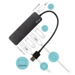 Hub de USB 3.0 de metal con 4 puertos y switches on/off individuales, modelo U3CHARGEHUB4 de i-tec