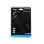 i-tec Advance USB 3.0 Slim HUB con 3 puertos y adaptador de Ethernet Gigabit, SKU U3GL3SLIM