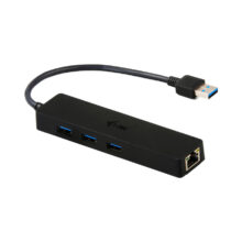 i-tec Advance USB 3.0 Slim HUB con 3 puertos y adaptador de Ethernet Gigabit, SKU U3GL3SLIM