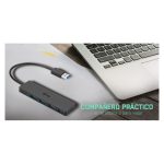 i-tec Advance USB 3.0 Slim Passive HUB de 4 Puertos U3HUB404, adaptador versátil para expansión USB, ideal para conexiones múltiples