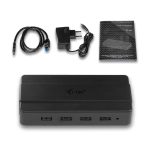 Imagen del Hub i-tec USB 3.0 de carga con 4 puertos y adaptador de corriente, SKU U3HUB445