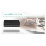Imagen del Hub i-tec USB 3.0 de carga con 4 puertos y adaptador de corriente, SKU U3HUB445