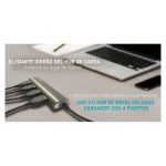 i-tec Metal Superspeed USB 3.0 Hub con 4 Puertos, SKU U3HUB448, adaptador USB de alta velocidad