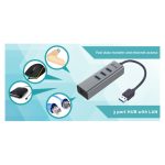 i-tec Metal HUB USB 3.0 con 3 Puertos y Adaptador Gigabit Ethernet, SKU U3METALG3HUB