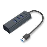 i-tec Metal HUB USB 3.0 con 3 Puertos y Adaptador Gigabit Ethernet, SKU U3METALG3HUB