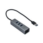 i-tec Metal HUB USB 3.0 con 3 Puertos y Adaptador Gigabit Ethernet, SKU U3METALG3HUB