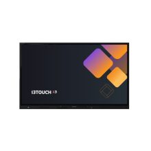 i3-Technologies i3TOUCH X3, Pizarra interactiva de 190,5 cm (75 pulgadas), resolución 3840 x 2160 píxeles, pantalla táctil, color negro, SKU 10010552