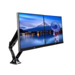 iiyama soporte para monitor DS3002C-B1 de 27 pulgadas, montado en escritorio negro, con capacidad de ajuste giratorio