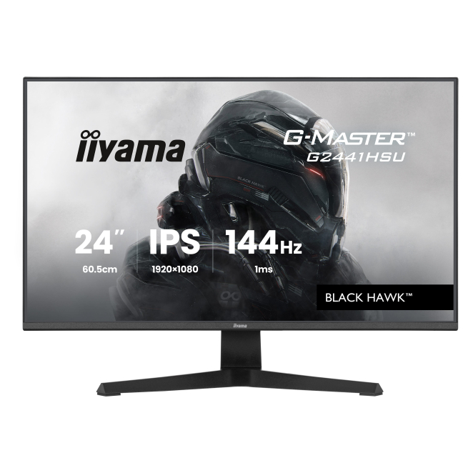 iiyama pantalla LED para PC Full HD de 23.8 pulgadas iiyama pantalla para PC G2441HSU-B1, 60.5 cm, resolución 1920 x 1080, Full HD, LED, color negro
