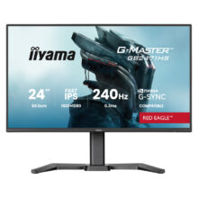 Imagen del monitor iiyama G-MASTER GB2471HS-B1 de 23.8 pulgadas con resolución Full HD de 1920 x 1080 píxeles en color negro. SKU: GB2471HS-B1