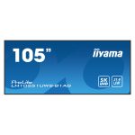iiyama LH10551UWS-B1AG pantalla de señalización de 104.7 pulgadas LED UltraWide 5K HD, 500 cd/m², color negro, uso 24/7