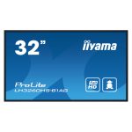 iiyama LH3260HS-B1AG pantalla de señalización de 80 cm (31.5”) LED Wifi con 500 cd/m², Full HD en negro y procesador Android 11 para uso 24/7