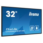 iiyama LH3260HS-B1AG pantalla de señalización de 80 cm (31.5”) LED Wifi con 500 cd/m², Full HD en negro y procesador Android 11 para uso 24/7