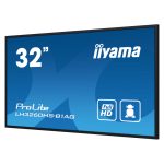 iiyama LH3260HS-B1AG pantalla de señalización de 80 cm (31.5”) LED Wifi con 500 cd/m², Full HD en negro y procesador Android 11 para uso 24/7