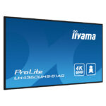 Pantalla de señalización digital iiyama LH4360UHS-B1AG de 42.5 pulgadas, LED, 4K Ultra HD, Wifi, 500 cd/m², con procesador Android 11 e ideal para funcionamiento 24/7. SKU: LH4360UHS-B1AG.