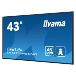 iiyama ProLite pantalla de 42.5 pulgadas con resolución 4K Ultra HD, Wifi integrado, 500 cd/m² de brillo y procesador Android 11 SKU: LH4375UHS-B1AG