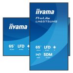 iiyama LH6575UHS-B2AG pantalla de señalización LCD de 64.5 pulgadas, 4K Ultra HD, Wifi, procesador Android 11, brillo de 500 cd/m², 24/7, Negro.