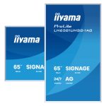 iiyama LH6581UHSG-1AG pantalla de señalización digital de 64.5 pulgadas, 500 cd/m², 4K Ultra HD blanco con procesador Android y funcionamiento 24/7