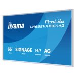 iiyama LH6581UHSG-1AG pantalla de señalización digital de 64.5 pulgadas, 500 cd/m², 4K Ultra HD blanco con procesador Android y funcionamiento 24/7