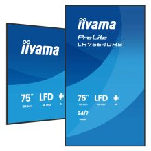 iiyama LH7564UHS-B1AG pantalla de señalización plana de 75 pulgadas con 4K Ultra HD, Wifi y 500 cd/m² de brillo. Procesador Android incorporado. SKU: LH7564UHS-B1AG