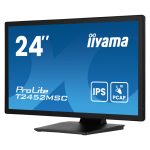 iiyama ProLite T2452MSC-B1AG, pantalla táctil LED de 23.8 pulgadas con resolución Full HD 1920x1080, SKU T2452MSC-B1AG, color negro