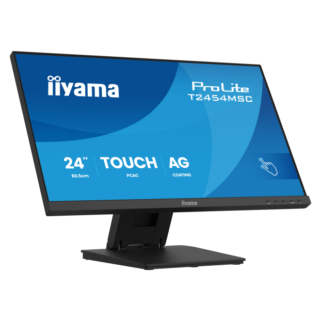 iiyama ProLite pantalla táctil Full HD 23.8 pulgadas iiyama ProLite T2454MSC-B3AG pantalla para PC de 60,5 cm con resolución 1920 x 1080 Pixeles, Full HD, LED, pantalla táctil multi-usuario en color negro