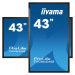 Pantalla táctil iiyama T4362AS-B1 de 108 cm, IPS, 500 cd/m², 4K Ultra HD, procesador Android 8.0, color negro