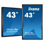 Pantalla táctil iiyama T4362AS-B1 de 108 cm, IPS, 500 cd/m², 4K Ultra HD, procesador Android 8.0, color negro