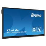 iiyama TE7512MIS-B3AG pantalla de señalización de quiosco de 75 pulgadas LCD con Wifi, 400 cd/m², 4K Ultra HD, en color negro, pantalla táctil con procesador Android 11 24/7