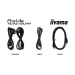 Pantalla interactiva iiyama TE9218UWI-B1AG de 91.5 pulgadas, 5K Ultra HD, LED, con WiFi, 500 cd/m², táctil y procesador incorporado