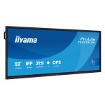 Pantalla interactiva iiyama TE9218UWI-B1AG de 91.5 pulgadas, 5K Ultra HD, LED, con WiFi, 500 cd/m², táctil y procesador incorporado