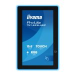 iiyama TW1625LASC-B3PNR pantalla de 15.6 pulgadas para sala de reuniones, resolución 1920 x 1080 Pixeles, conectividad Wi-Fi 6, color negro, SKU TW1625LASC-B3PNR