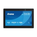 iiyama TW1625LASC-B3PNR pantalla de 15.6 pulgadas para sala de reuniones, resolución 1920 x 1080 Pixeles, conectividad Wi-Fi 6, color negro, SKU TW1625LASC-B3PNR