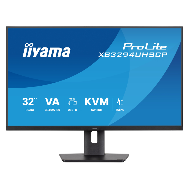 iiyama ProLite pantalla para PC 31.5 pulgadas 4K Ultra HD Negro iiyama ProLite XB3294UHSCP-B1 pantalla para PC de 31.5 pulgadas, resolución 3840 x 2160 Pixeles, 4K Ultra HD, color Negro