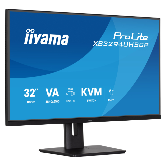 iiyama ProLite XB3294UHSCP-B1 pantalla para PC 80 cm (31.5″) 3840 x 2160 Pixeles 4K Ultra HD Negro 2 iiyama ProLite XB3294UHSCP-B1 Conector USB C