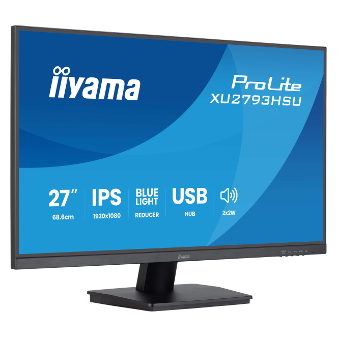 iiyama ProLite pantalla para PC 27 pulgadas Full HD LED pantalla para PC iiyama ProLite XU2793HSU-B7 de 27 pulgadas, resolución 1920 x 1080 píxeles, Full HD, LED, color negro. SKU: XU2793HSU-B7
