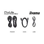 pantalla para PC iiyama ProLite XU2793HSU-B7 de 27 pulgadas, resolución 1920 x 1080 píxeles, Full HD, LED, color negro. SKU: XU2793HSU-B7