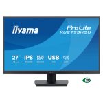 pantalla para PC iiyama ProLite XU2793HSU-B7 de 27 pulgadas, resolución 1920 x 1080 píxeles, Full HD, LED, color negro. SKU: XU2793HSU-B7