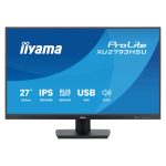 pantalla para PC iiyama ProLite XU2793HSU-B7 de 27 pulgadas, resolución 1920 x 1080 píxeles, Full HD, LED, color negro. SKU: XU2793HSU-B7