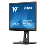 Monitor iiyama ProLite B1980S-B1 de 19 pulgadas con resolución de 1280 x 1024 pixeles, color negro y conectividad VGA. SKU: B1980S-B1