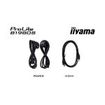 Monitor iiyama ProLite B1980S-B1 de 19 pulgadas con resolución de 1280 x 1024 pixeles, color negro y conectividad VGA. SKU: B1980S-B1
