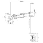 Soporte de escritorio negro iiyama DS1001C-B1 para monitor de 30 pulgadas. Modelo DS1001C-B1, categoría soporte para monitores.