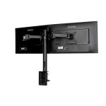 Soporte de escritorio iiyama DS1002C-B1 en negro para monitores de 30 pulgadas, ideal para una disposición ergonómica y eficiente de tu espacio de trabajo