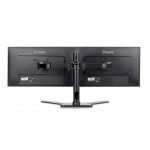 Soporte para monitor iiyama DS1002D-B1 de escritorio, compatible con monitores de hasta 30 pulgadas y acabado en color negro, modelo DS1002D-B1
