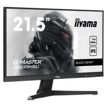Monitor LED Full HD iiyama G-MASTER G2245HSU-B2 de 21.5 pulgadas con resolución 1920 x 1080 pixeles en color negro.